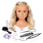 Smoby - t�te � coiffer blonde - facile � coiffer - 19 accessoires r�alistes - l�vres thermosensibles ...