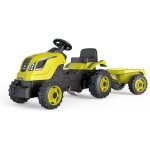 Smoby - tracteur farmer xl vert + remorque - tracteur � p�dales - si�ge ajustable - volant avec klaxon ...