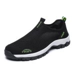 Sneakers baskets - mesh noir - ecelen - homme - grande taille - lacets - plat