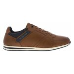 Sneakers cuir redskins - homme - modle bas - coloris cognac - confort exceptionnel