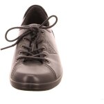 Sneakers femme - ecco - soft 20 - cuir noir - collection automne / hiver - talon plat