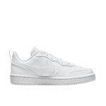 Nike court borough low recraft - baskets femme blanches tige synth�tique