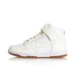 Sneakers femme nike dunk high - nike - blanc - cuir - lacets - sail / gum