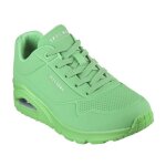 Sneakers femme - skechers - uno - stand on air - vert - synthtique - lacets