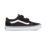Sneakers femme vans old skool v - noir - scratch - textile - chaussures de skate