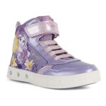 Sneakers - geox - j skylin girl g - scratch - fille - lilac / yellow