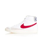 Sneakers homme nike blazer mid - nike - blanc - lacets - synth�tique - plat - adulte