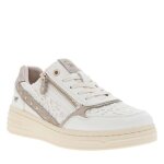 Sneakers - mustang - talon compens - blanc - femme - zip