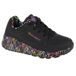 Sneakers - skechers - uno lite 314976l - bkmt - lacets - enfant - noir
