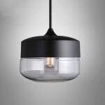 Sno lustre industrielle vintage rétro noir abat - jour en verre plafonnier e27 luminaire pour salle à ... Sno lustre industrielle vintage rétro noir abat - jour en verre plafonnier e27 luminaire pour salle à ...