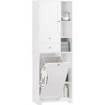 Sobuy bzr104 - w meuble colonne de salle de bain avec 2 portes et 2 tiroirs 6 Étagères et 1 panier à ... Sobuy bzr104 - w meuble colonne de salle de bain avec 2 portes et 2 tiroirs 6 Étagères et 1 panier à ...