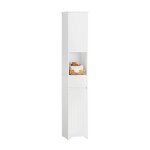 Sobuy bzr109 - w meuble colonne de salle de bain sur pieds avec 2 portes et 1 tiror et 1 compartiment ...