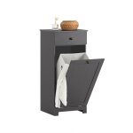 Sobuy meuble bas sdb panier linge gris 40×38×90?cm tiroir 1 panier corbeille linge meuble sdb bzr21?dg ... Sobuy meuble bas sdb panier linge gris 40×38×90?cm tiroir 1 panier corbeille linge meuble sdb bzr21?dg ...