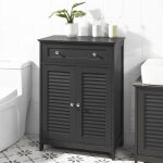 Sobuy frg238 - dg meuble bas de salle de bain avec tiroir et cloison amovible meuble de rangement buffet ...