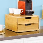 Sobuy® frg82 - n support pour capsules de café boîte à capsules de café à 2 tiroirs en bambou distributeur ... Sobuy® frg82 - n support pour capsules de café boîte à capsules de café à 2 tiroirs en bambou distributeur ...