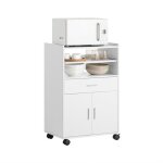 Sobuy fsb09 - w desserte micro - onde  roulettes meuble de rangement cuisine