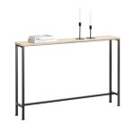 Sobuy fsb19 - xl - z table console cadre et 4 pieds en fer - l120cm x p20cm x h80cm