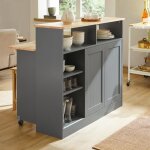 Sobuy buffet de cuisine avec portes coulissantes et plateau extensible armoire de rangement avec table ...