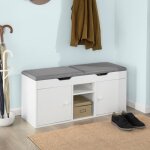 Sobuy fsr96 - w banc  chaussures meuble entre meuble chaussures commode  chaussures avec coussin rembourr ...