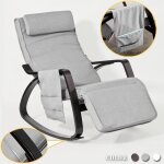 Sobuy fst20 - hg rocking chair fauteuil  bascule relax avec repose - pieds rglable et pochette latrale ...