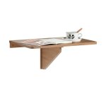Sobuy fwt03 - pf table murale rabattable en bois l60p40cm - cru