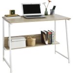 Sobuy fwt34 - n bureau informatique plan de travail table pour ordinateur - cadre mtal