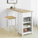 Sobuy fwt64 - wn table haute de bar table de cuisine mange - debout tabourets de bar non inclus