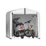Sobuy kls11 - l abri vlo abri de moto extrieur en couleur d?argent 159x219x165 cm