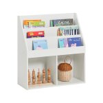 Sobuy kmb01 - w bibliothque tagre  livres tagre de rangement jouets pour enfants porte - revues ...