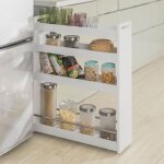 Sobuy desserte  4 niveaux  roulettes meuble de rangement cuisine salle de bain chariot placard alcve ...