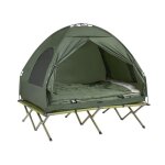 Sobuy lit de camp 2?places 4?en?1 ? toit sac de couchage matelas gonflable sac transport ? 193145185?cm ...