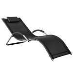 Sobuy ogs38 - sch transat de jardin chaise longue bain de soleil - noir
