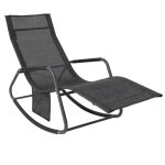 Sobuy� ogs47 - ms fauteuil � bascule transat de relaxation chaise longue bain de soleil rocking chair ...