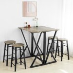 Sobuy® ogt24 - n set de 1 table + 4 chaises ensemble table de bar bistrot + 4 tabourets table mange - ... Sobuy® ogt24 - n set de 1 table + 4 chaises ensemble table de bar bistrot + 4 tabourets table mange - ...