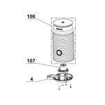 Socle aeroccino - magimix - blanc - compatible nespresso - support  dosettes