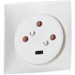 Socle � encastrer avec plaque - 3 phases + terre - 20 a