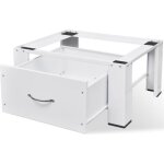 Vidaxl socle pour machine  laver avec tiroir blanc support base de lave - linge 50448