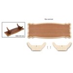 Socle pour maquette de bateau en bois - oc cre - 39 x 145 cm - pour exposition de maquette