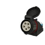 Socle mural femelle cee triphas 5 x 16a walther neo