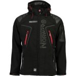 Softshell homme - geographical norway - techno 056 - capuche amovible - 3 poches zipp�es - 100% polyester ...