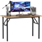 Sogeshome bureau ordinateur pliant 120 x 60 x 75 cm bureau pc table  manger table de confrence teck ...