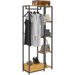 Sogeshome organisateur de vêtements sur pied avec 5 étagères rails et tiroirs porte - manteau portable ... Sogeshome organisateur de vêtements sur pied avec 5 étagères rails et tiroirs porte - manteau portable ...