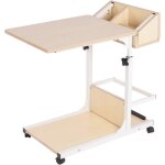 Sogeshome table dappoint réglable en hauteur table de canapé avec roulettes boîte de rangement avec étagères ... Sogeshome table dappoint réglable en hauteur table de canapé avec roulettes boîte de rangement avec étagères ...