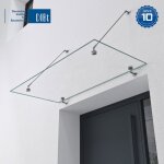 Sogood® auvent en verre transparent 90x120cm auvent de porte dentrée vdg02k protection contre la pluie ... Sogood® auvent en verre transparent 90x120cm auvent de porte dentrée vdg02k protection contre la pluie ...