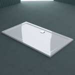 Doporro bac � douche 80x160 receveur de douche rectangulaire blanc acrylique faro2 80x160x4cm + bonde ...