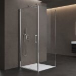 Sogood® cabine de douche forme u 90x90x90 cm portes pivotantes avec bac à douche verre transparent esg ... Sogood® cabine de douche forme u 90x90x90 cm portes pivotantes avec bac à douche verre transparent esg ...