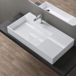 Doporro lavabo suspendu blanc 100cm vasque à poser avec bonde lave mains rectangulaire 100x48x13cm colossum12 ... Doporro lavabo suspendu blanc 100cm vasque à poser avec bonde lave mains rectangulaire 100x48x13cm colossum12 ...