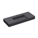 Doporro lavabo suspendu gris noir mat 120cm vasque à poser avec bonde lave mains rectangulaire 120x48x13cm ... Doporro lavabo suspendu gris noir mat 120cm vasque à poser avec bonde lave mains rectangulaire 120x48x13cm ...