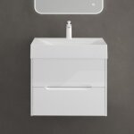 Sogood meuble de salle de bain suspendus blanc 100x48x56cm ensemble de 2 pièces meuble avec lavabo design ... Sogood meuble de salle de bain suspendus blanc 100x48x56cm ensemble de 2 pièces meuble avec lavabo design ...