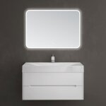 Sogood meuble de salle de bain suspendus blanc 100x48x56cm ensemble de 3 pièces meuble avec lavabo et ... Sogood meuble de salle de bain suspendus blanc 100x48x56cm ensemble de 3 pièces meuble avec lavabo et ...